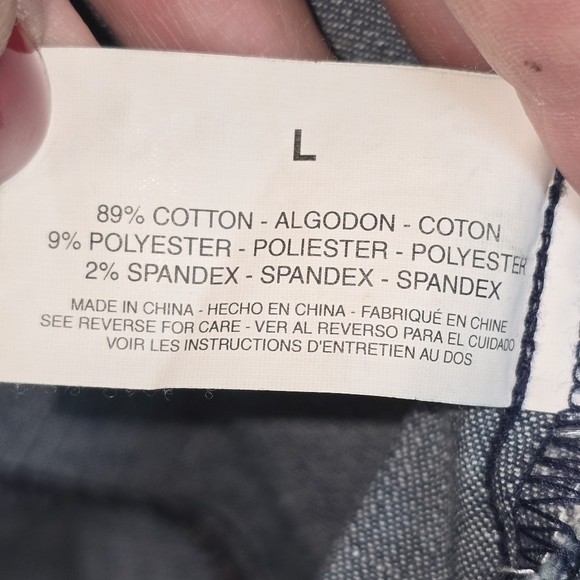 jEANSTAR VINTAGE DENIUM BLAZER FITTED STRETCH ACID WASHED WOMENS LARGE - Picture 9 of 9